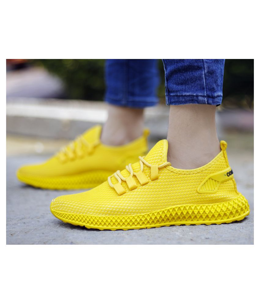 BXXY Yellow Running Shoes - Buy BXXY Yellow Running Shoes Online at ...