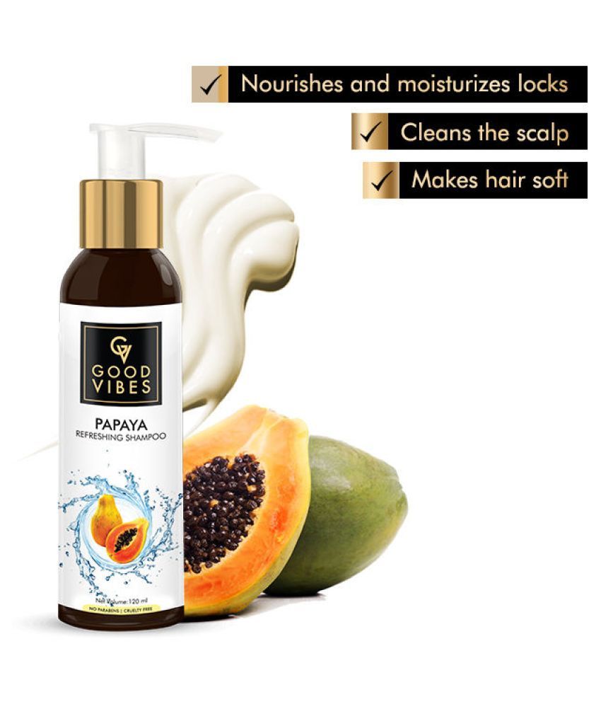 Good Vibes Refreshing Shampoo - Papaya (120 ml): Buy Good Vibes ...