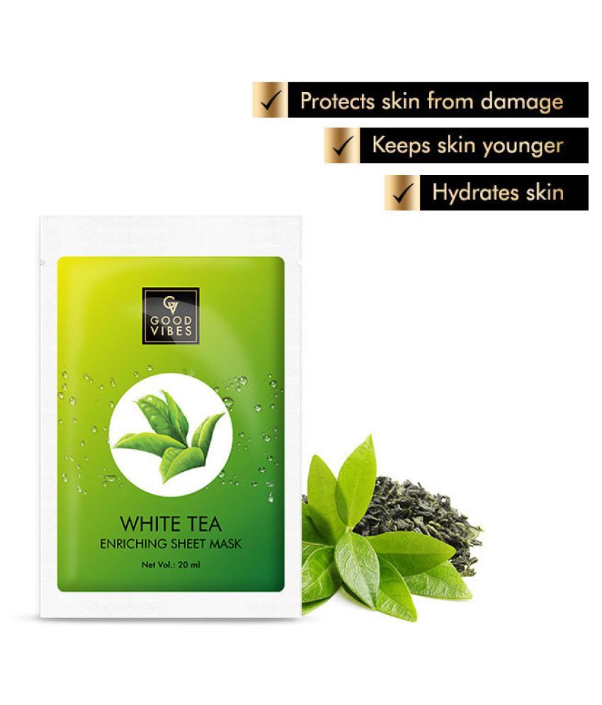 Good Vibes Enriching Sheet Mask White Tea (20 ml) Buy Good Vibes