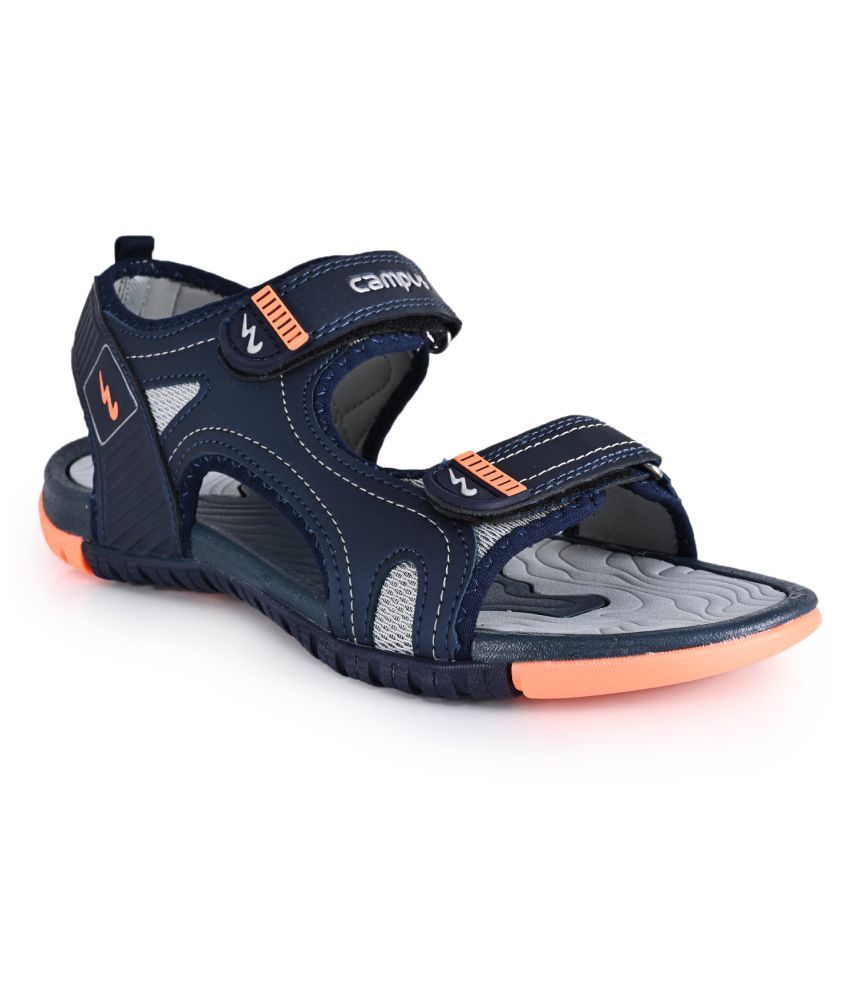     			Campus Blue Synthetic Floater Sandals