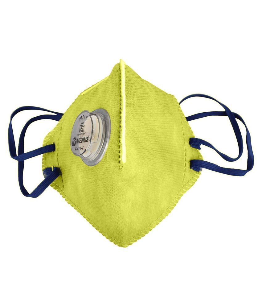     			Venus V410 Anti Pollution Yellow Color Mask (Pack of 1)