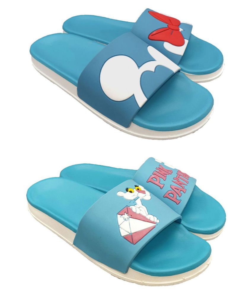 palm angels blue slides