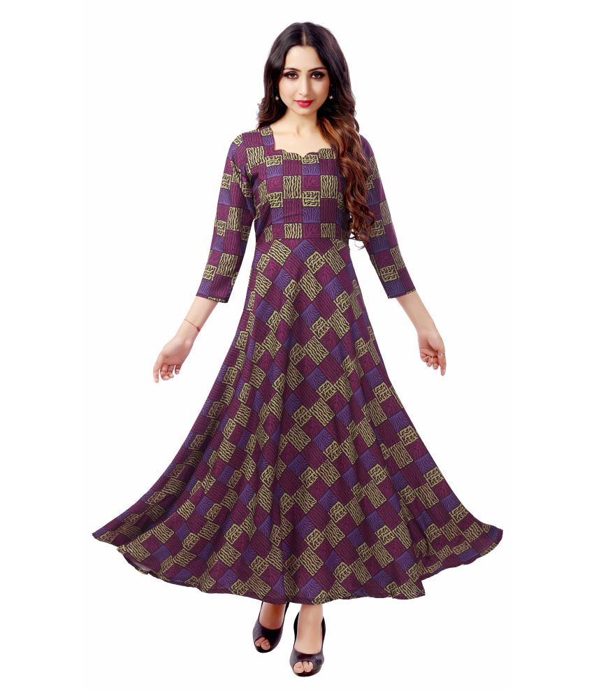 maroon ethnic gown