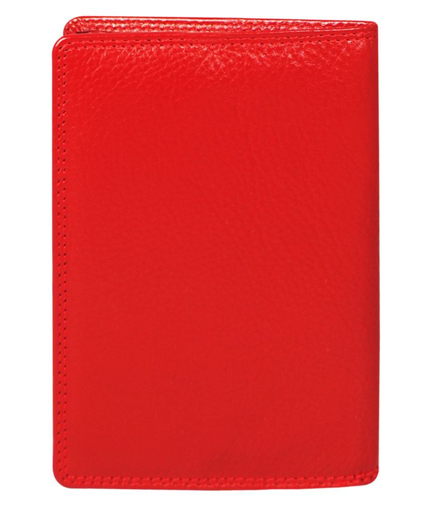 Calfnero Leather Red Passport Holder - Buy Calfnero Leather Red ...