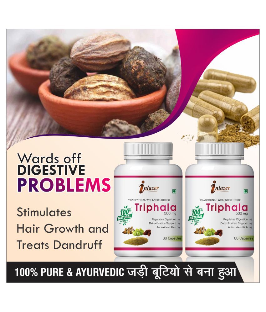 Inlazer Triphala for may aid weight loss Capsule 120 no.s Pack Of 2