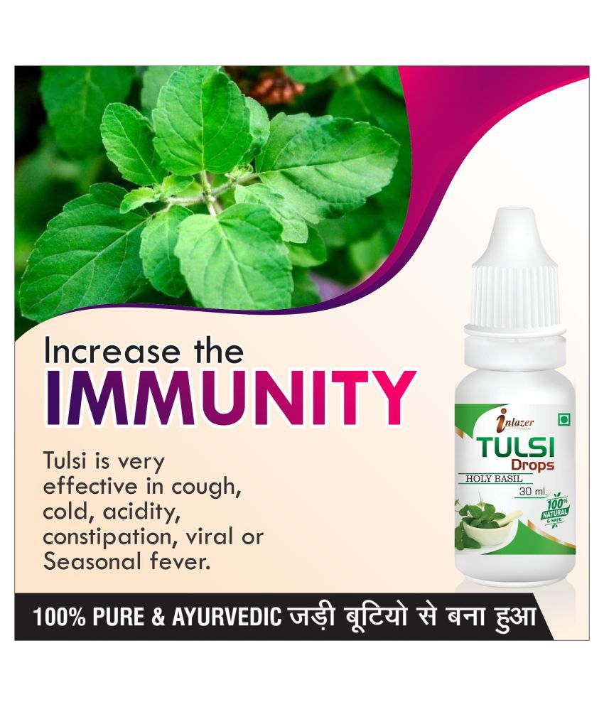 Inlazer Tulsi drop for immunity Liquid 30 ml Pack Of 1 Buy Inlazer