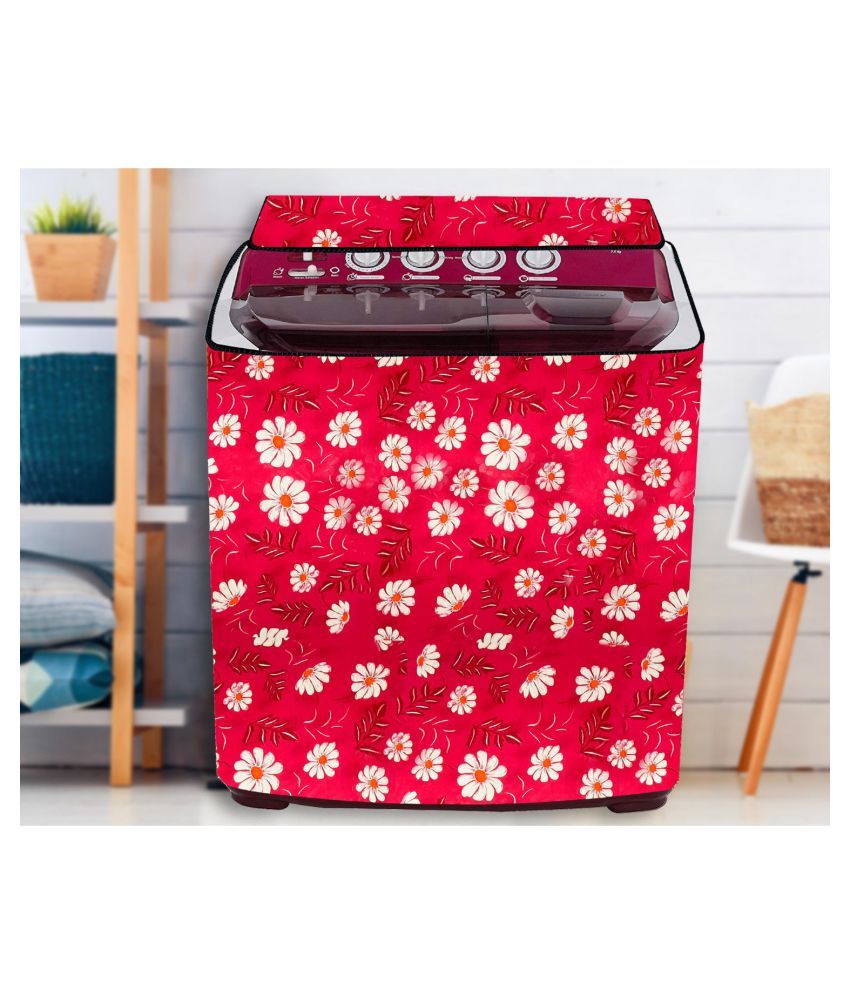 LooMantha Printed SemiAutomatic Washing Machine Cover Suitable For 6kg