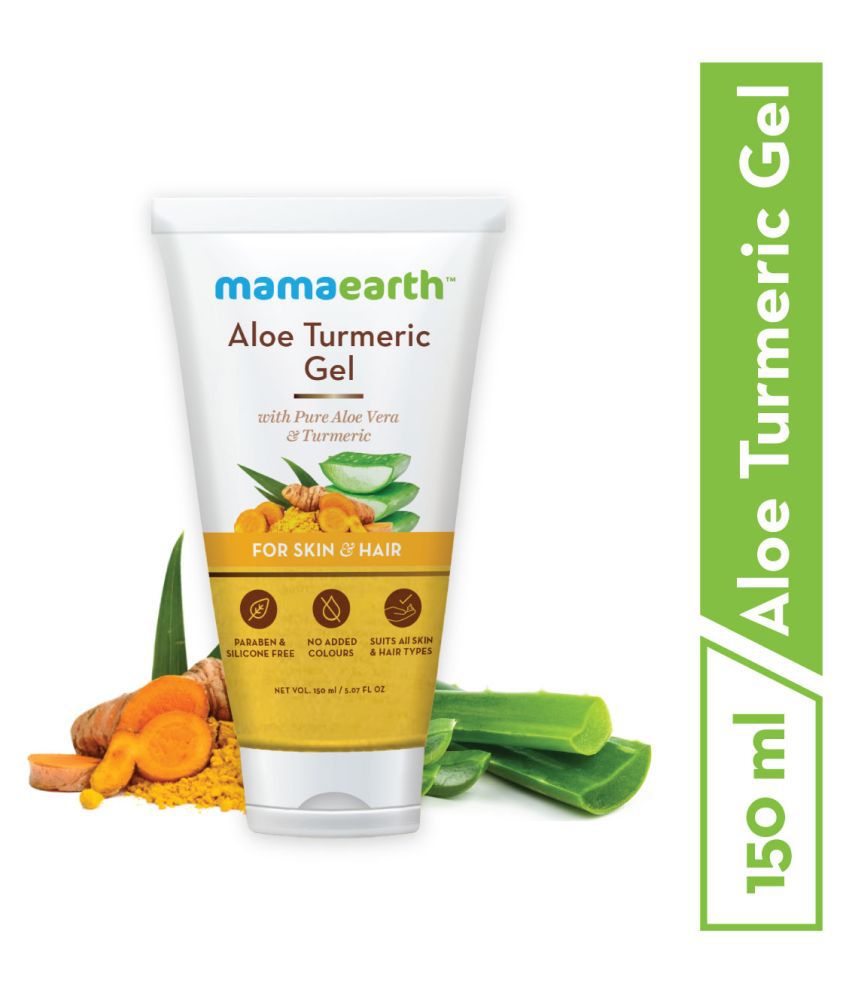     			Mamaearth Aloe Turmeric Gel From 100% Pure Aloe Vera For Face, Skin & Hair with Turmeric & Vitamin E (150 ML)