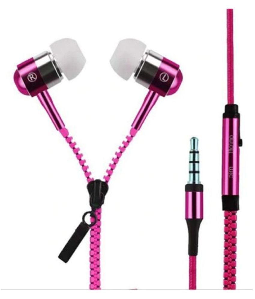 Buy Flareon Zipper Earphones ( Wired ) Tangle free wire Online at Best