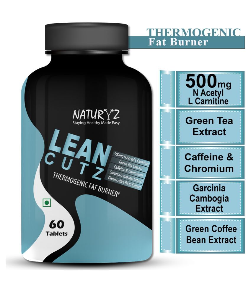 NATURYZ LEAN CUTZ Thermogenic Fat Burner 60 tablets 60 mg Unflavoured