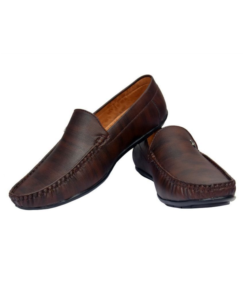 Shoes ark Brown Loafers - Buy Shoes ark Brown Loafers Online at Best ...