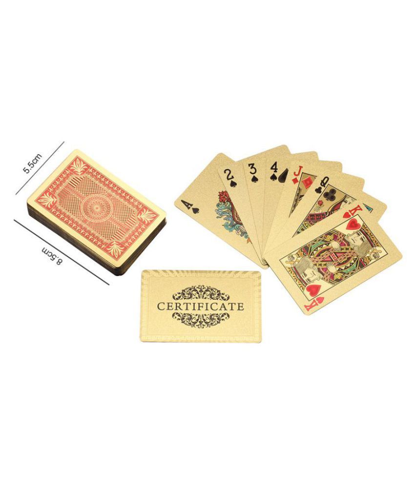 Aarya 24kt Gold Plated Playing Card - Circle Of Sward Red - Buy Aarya 