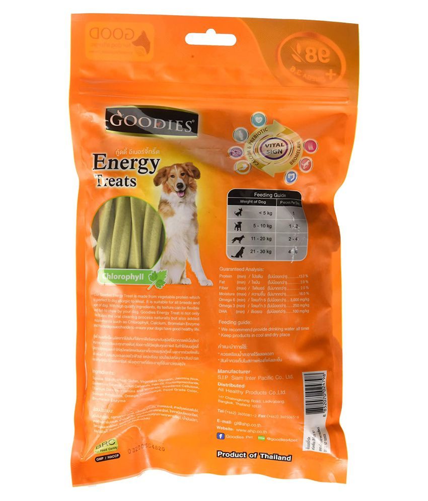 Goodies Energy Treats Chlorophyll For Dogs 500 gm (Pack of 4): Buy