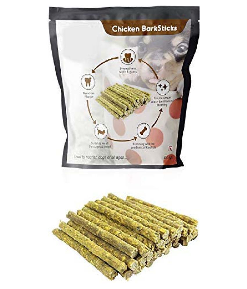     			The Oceans Munchy BarkSticks Chewing Sticks Treats for Puppies & Dogs, Chicken, 450 gm