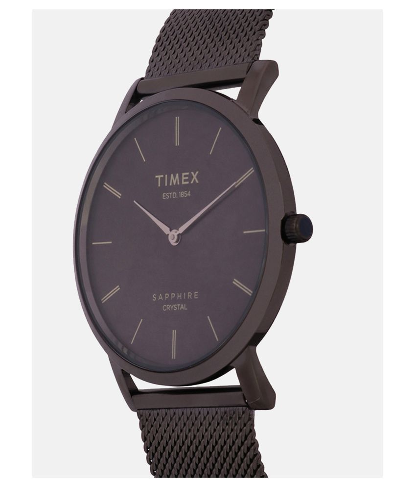 timex grey analog watch