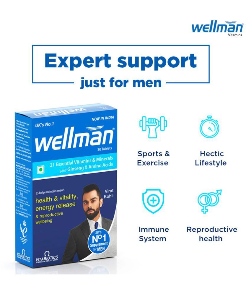 Wellman Multivitamins 30 mg Vitamins Tablets Buy Wellman Multivitamins