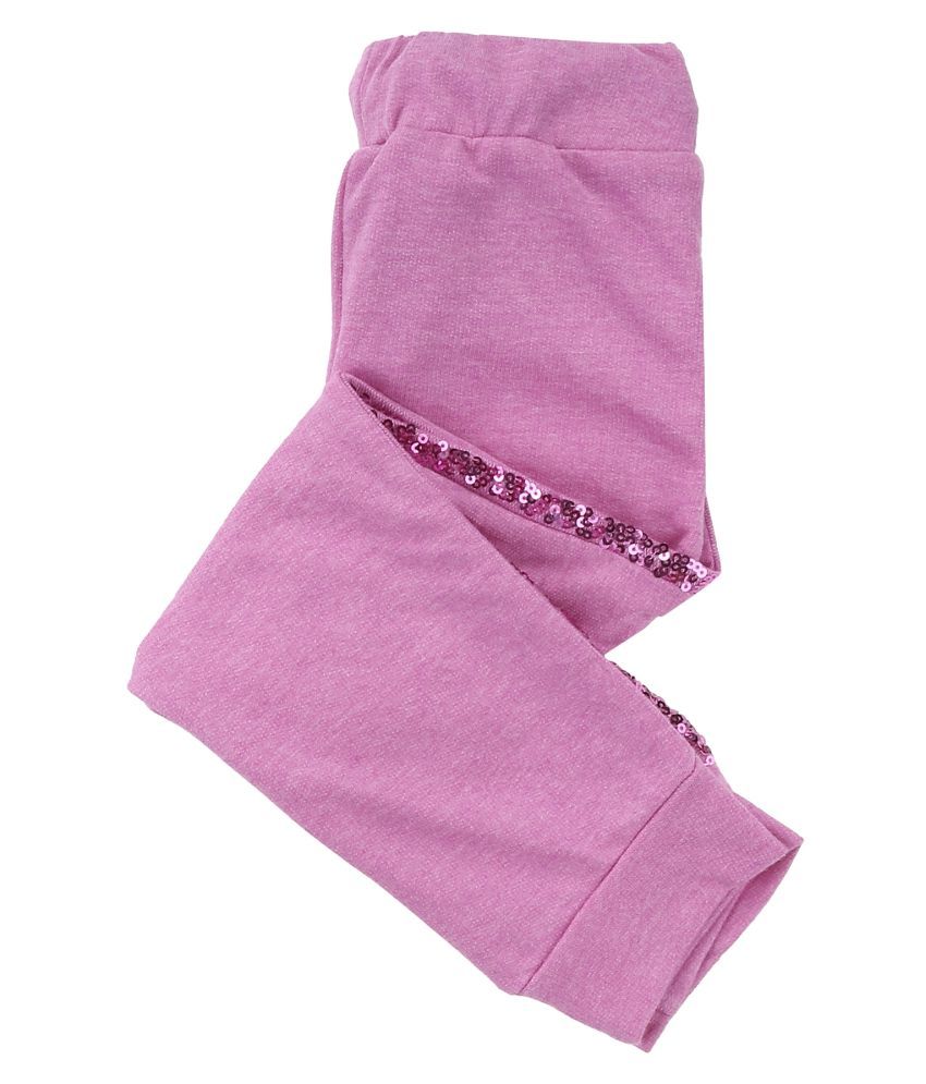 pink sequin joggers
