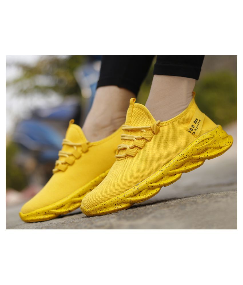 YUVRATO BAXI Yellow Running Shoes Buy YUVRATO BAXI Yellow Running