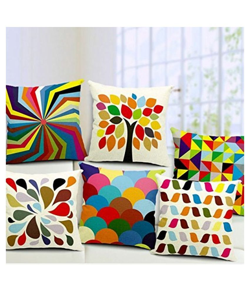 Styletex Set of 5 Cushion Covers Geometrical Themed Buy Online at Best
