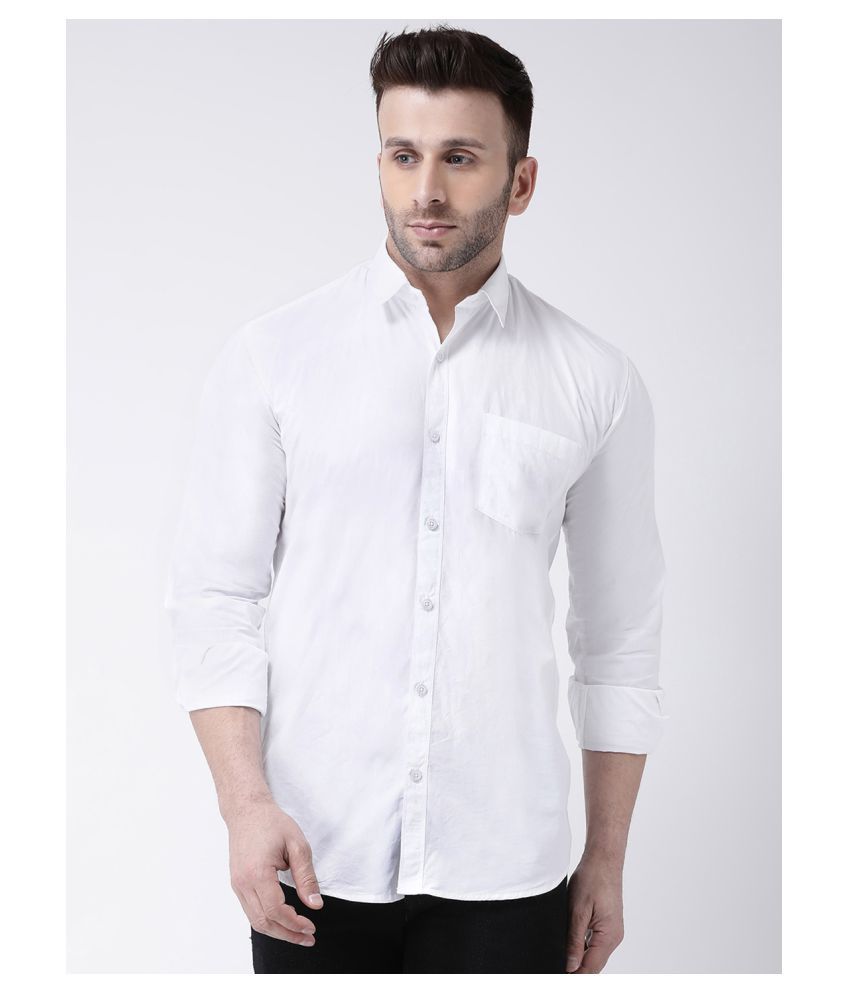     			Hangup 100 Percent Cotton White Shirt