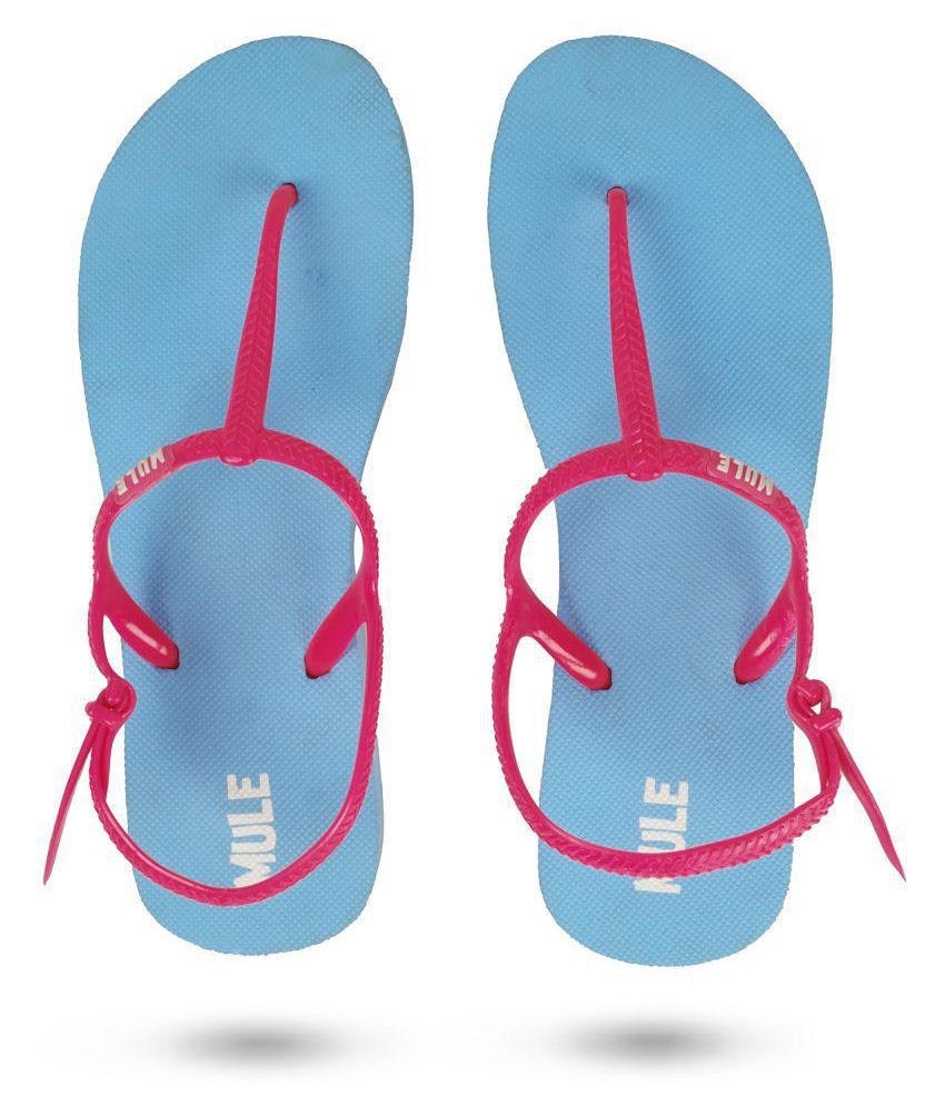 blue mules flat
