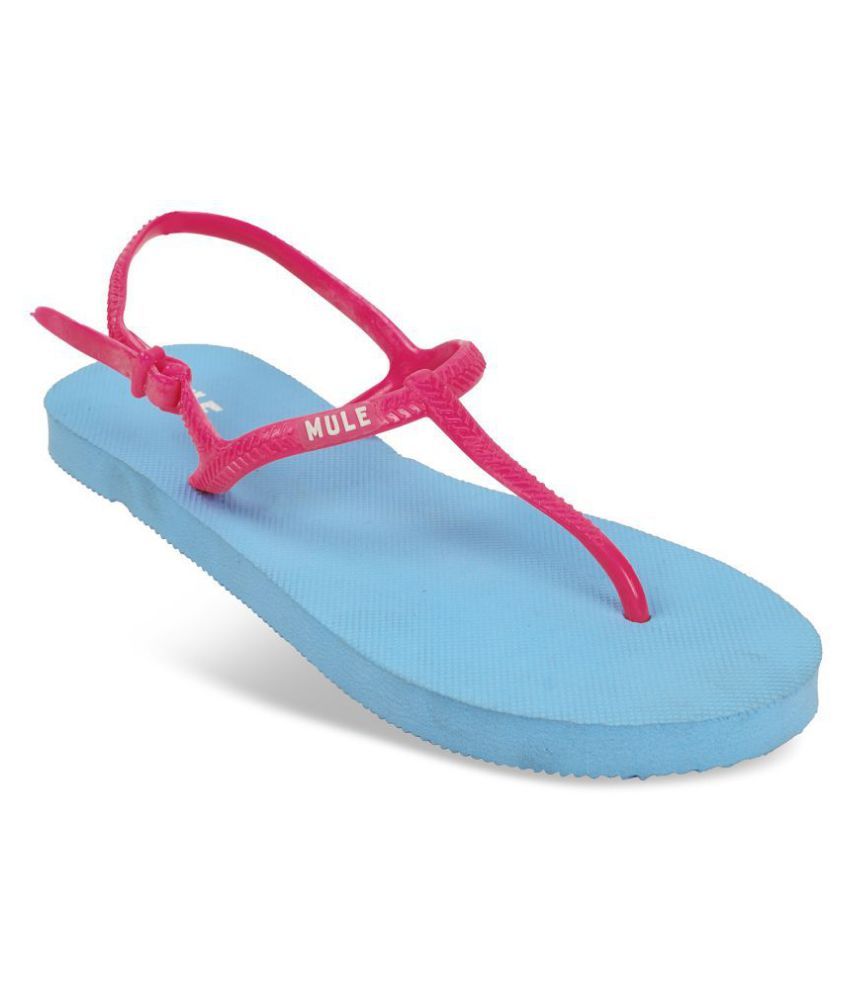 blue mules flat