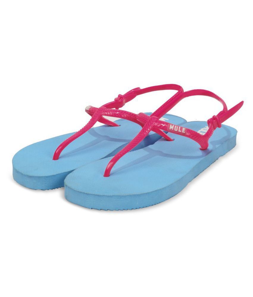 blue mules flat