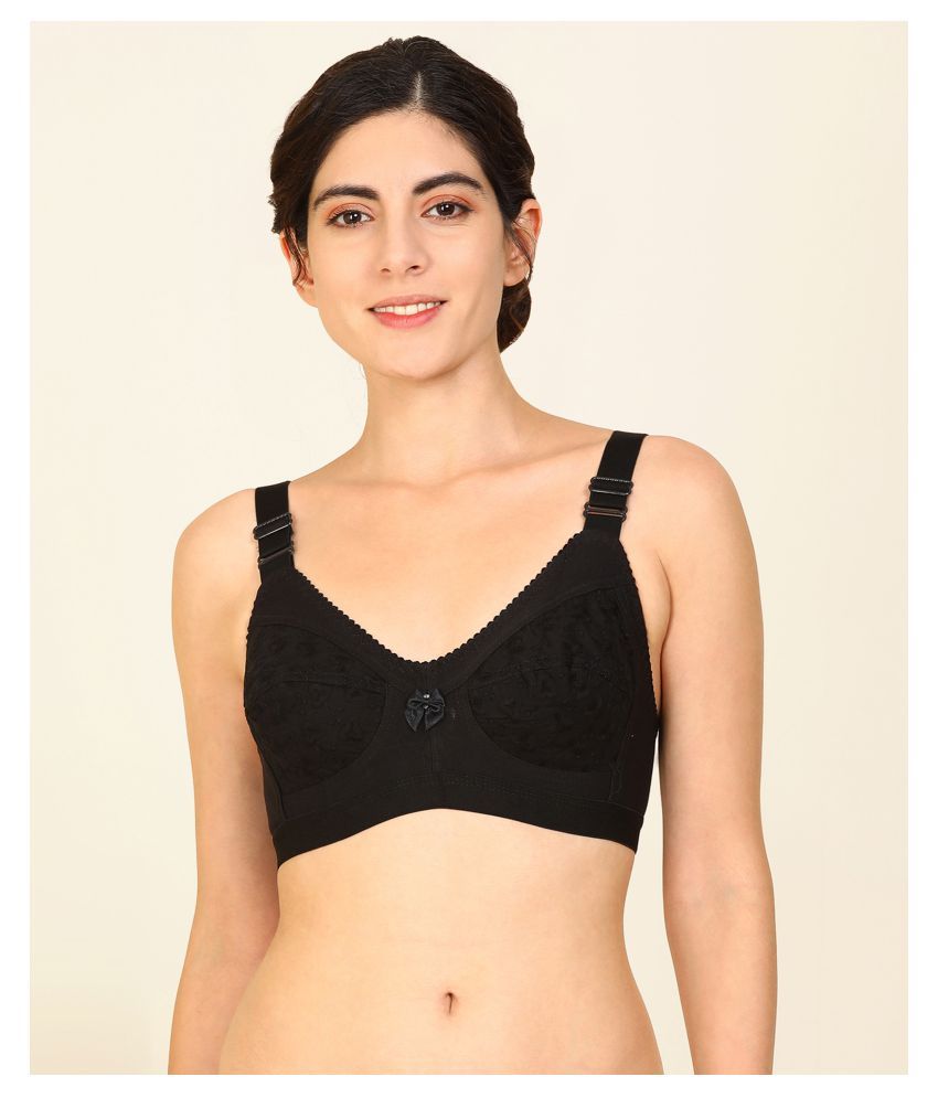 Buy fashion comfortz Cotton Minimizer Bra Black Online at Best Prices in India Snapdeal