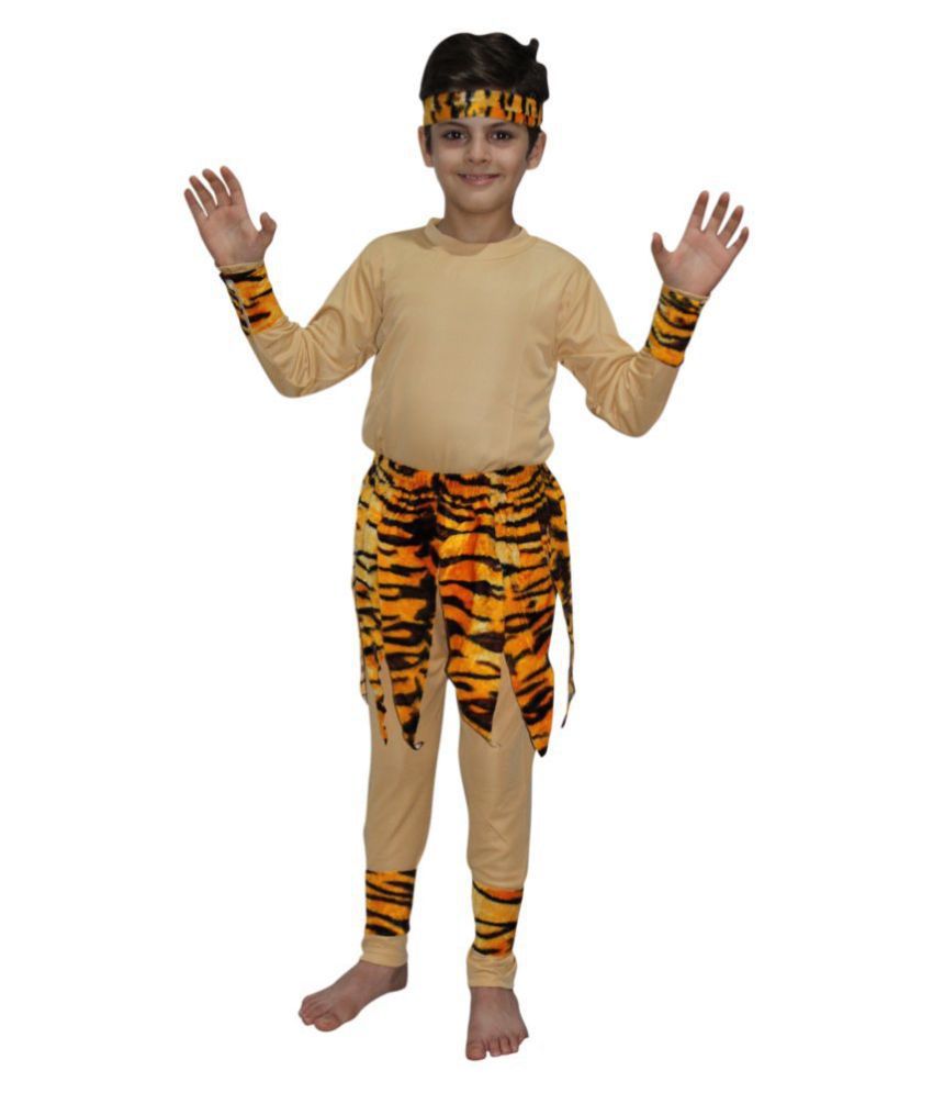     			Kaku Fancy Dresses Mowgli/Trible Costume,Trible Costume For Kids School Annual function/Theme Party/Competition/Stage Shows Dress