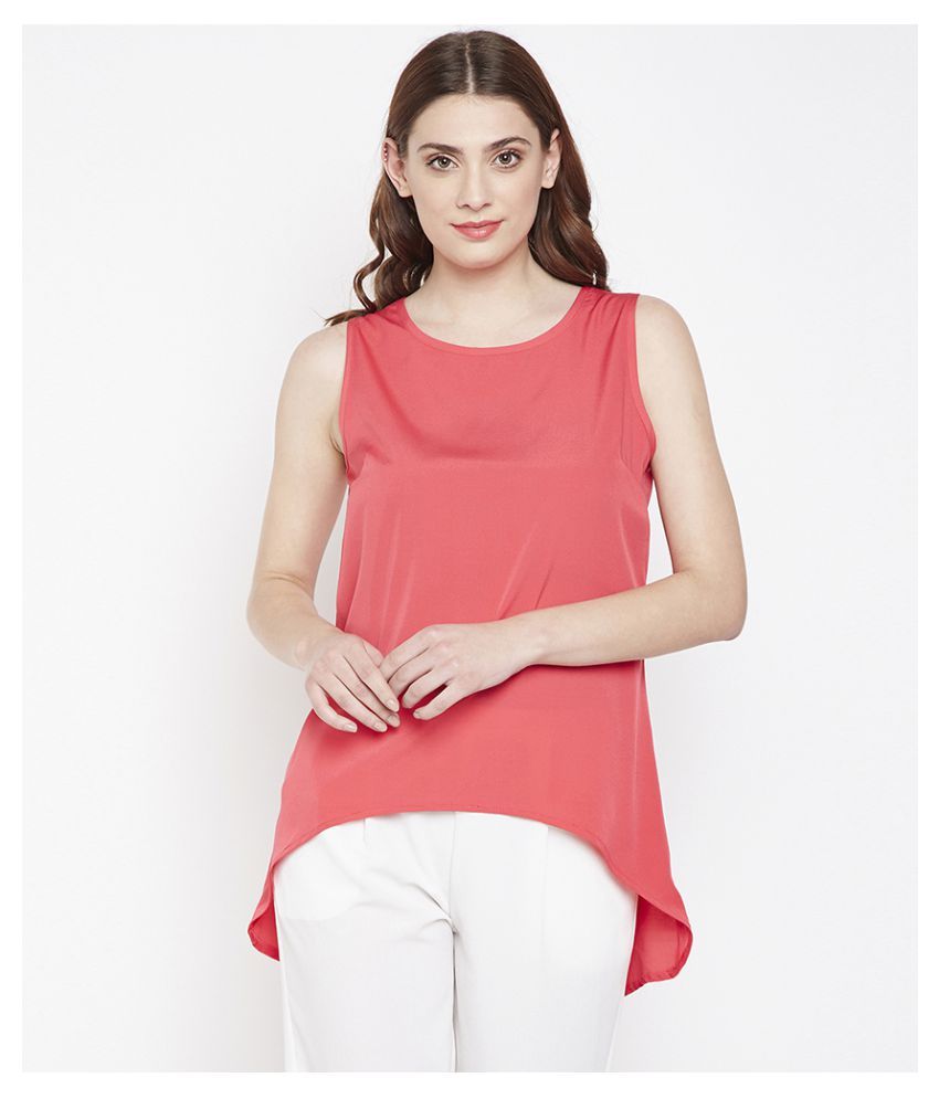     			Oxolloxo Polyester Regular Tops - Red