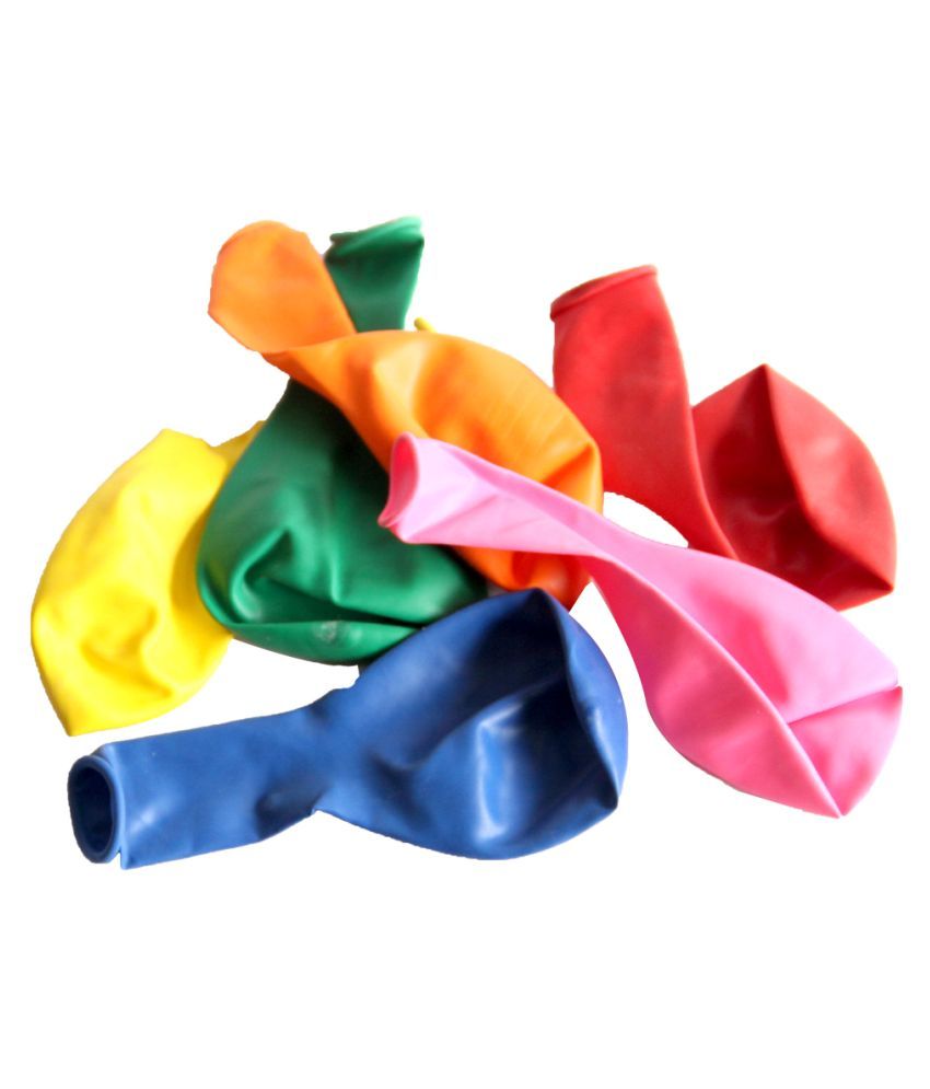 Earthbound Creations Large Rubber Balloons, Pack of 50 Piece Multi