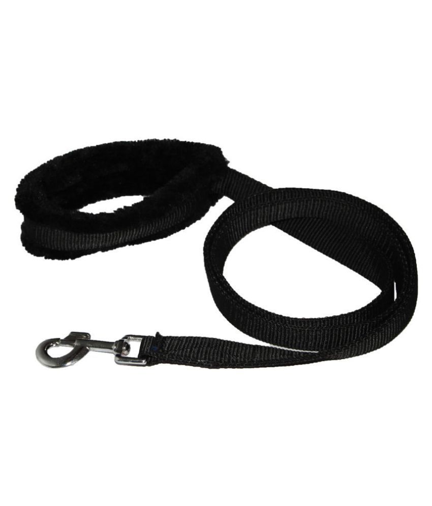     			Petshop7 Petshop7 Premium Quality Nylon 1.25 inch Fur Dog Leash - Length 52inch- Dog Leash  (Large, Black)