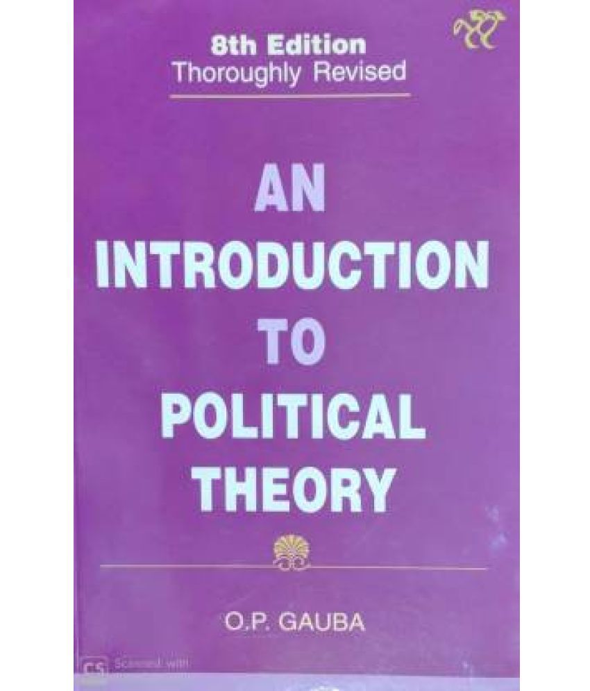     			AN INTRODUCTION TO POLITICAL THEORY 8TH EDITION  (English, Paperback, O.P. GAUBA)