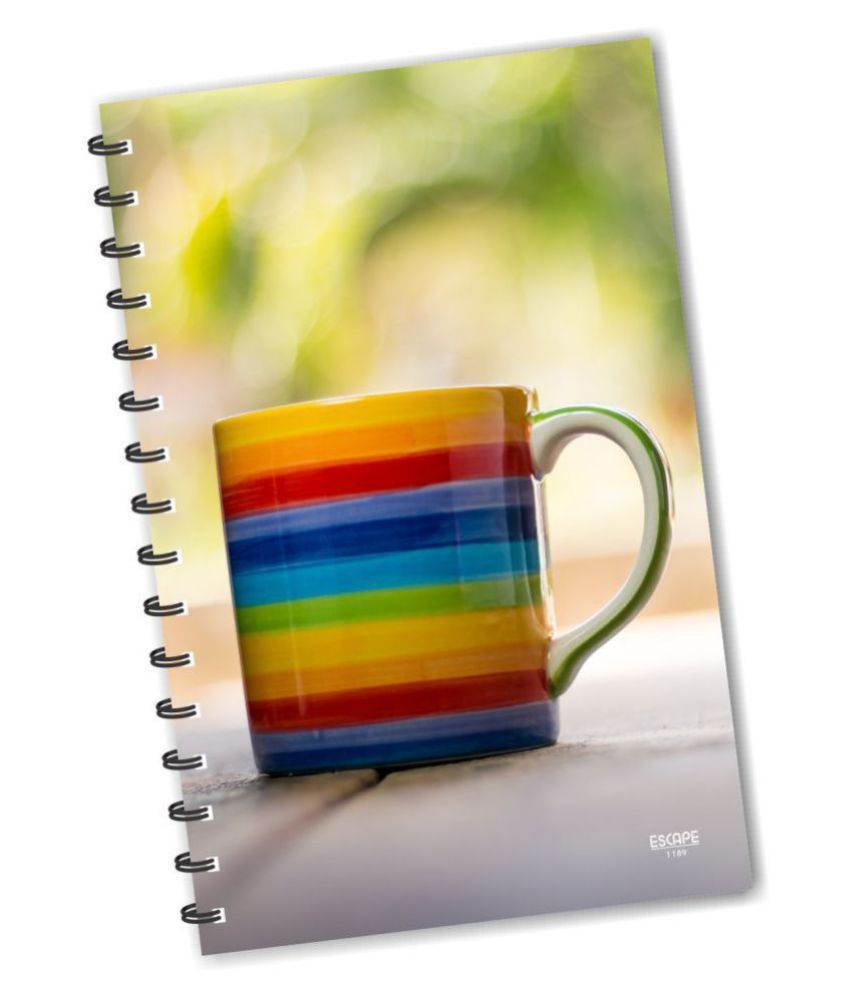     			ESCAPER Multicolor Stripes Coffee Mug (RULED) Designer Diary, Journal, Notebook, Notepad