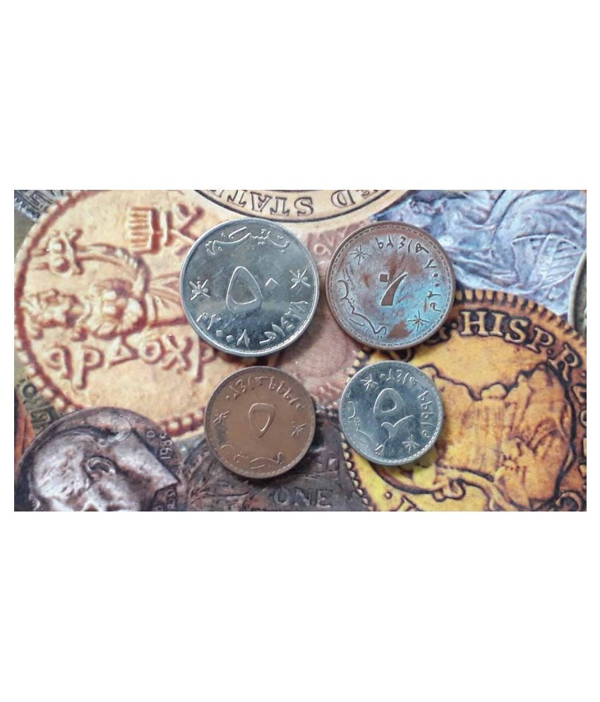     			OMAN - 4  X ALL DIFFERENT Coins Set - inc. Rare / SCARCE Ones - CIRCULATED Condition - Foreign World Coin - Vintage Collective