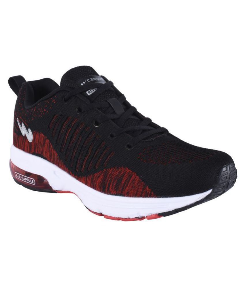     			Campus STONIC Black  Men's Sports Running Shoes