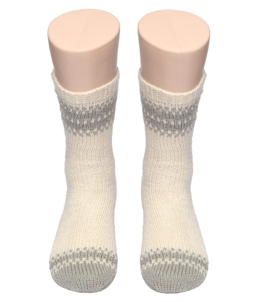     			KC Store - Multicolor Woollen Women's Mid Length Socks ( Pack of 1 )
