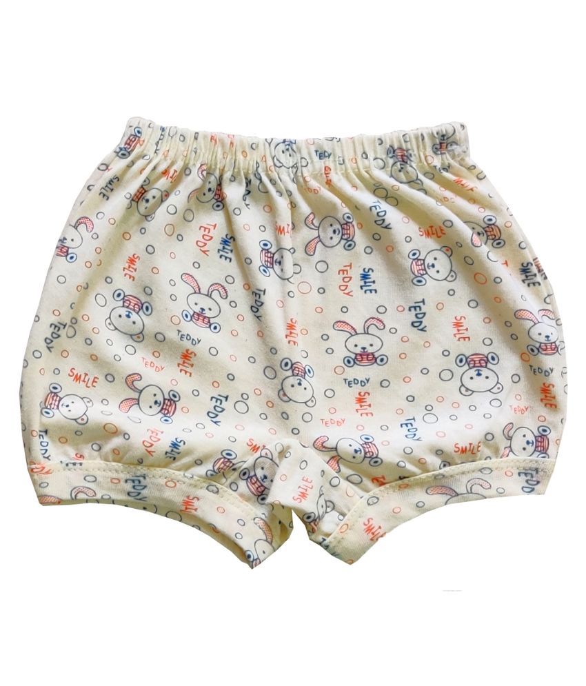 Peridot Credo Baby Multi colored Cotton Unisex Shorty/Bloomer- Pack of ...