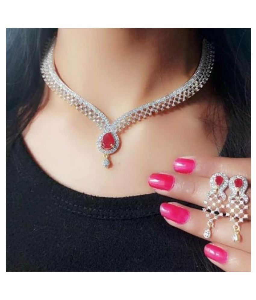 Buy Ladymania Alloy Golden Choker 