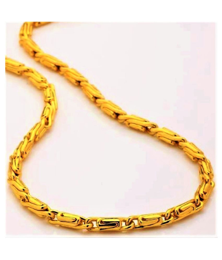 One Gram 22kt Gold Plated Neck Chain For Men And Women Daily Wear With Exclusive Designs In Gold 