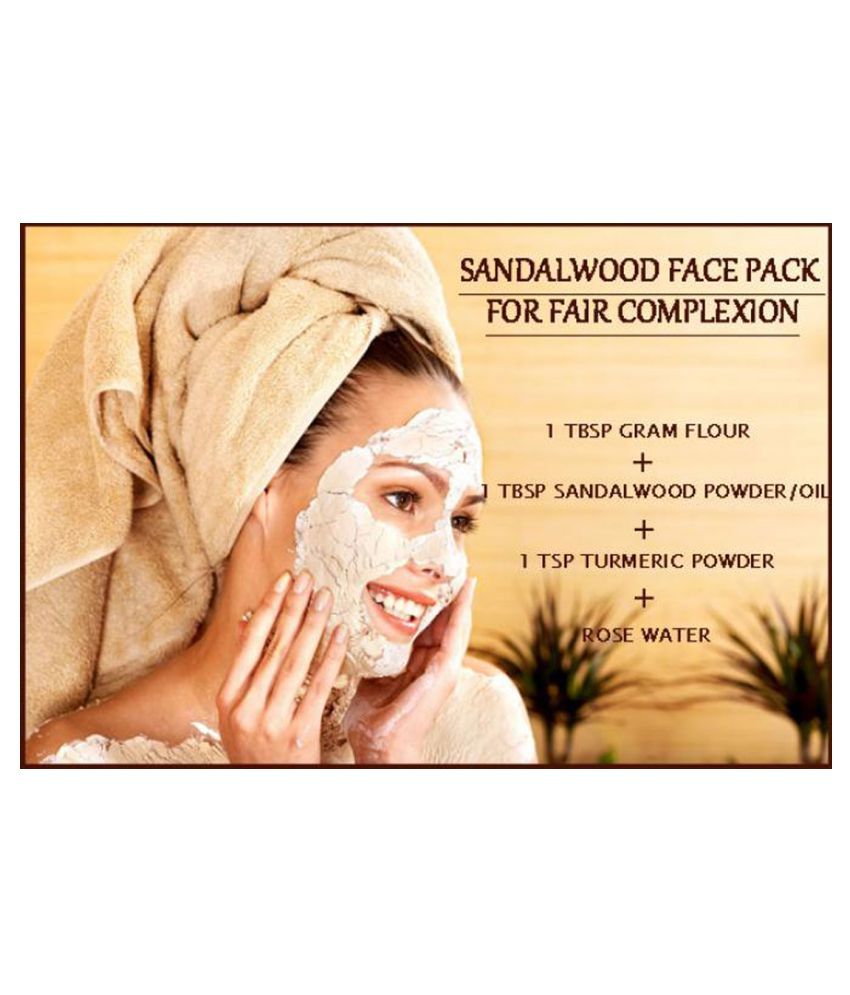 olvedic 100 Pure Organic White Sandalwood ( CHANDAN ) Face Pack Masks