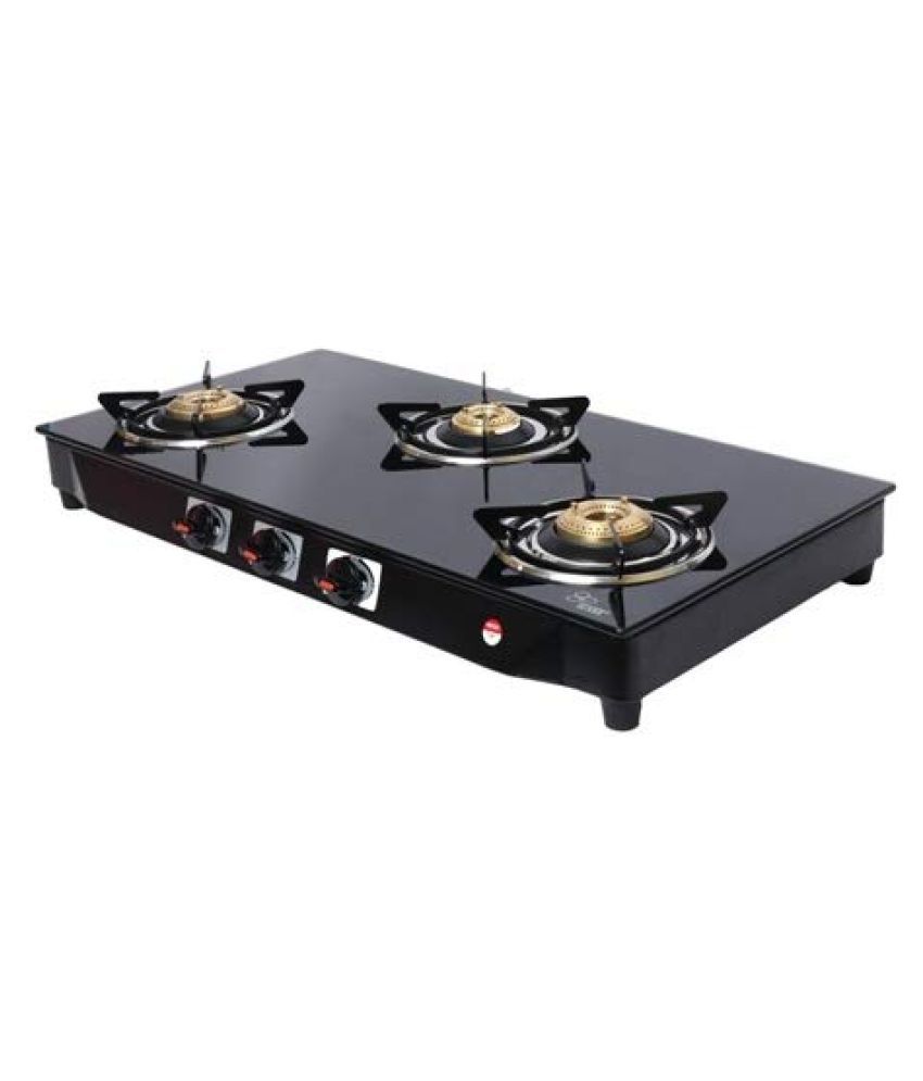 Winsung Style 3 Burner Black Glass Gas Stove Price in India Buy