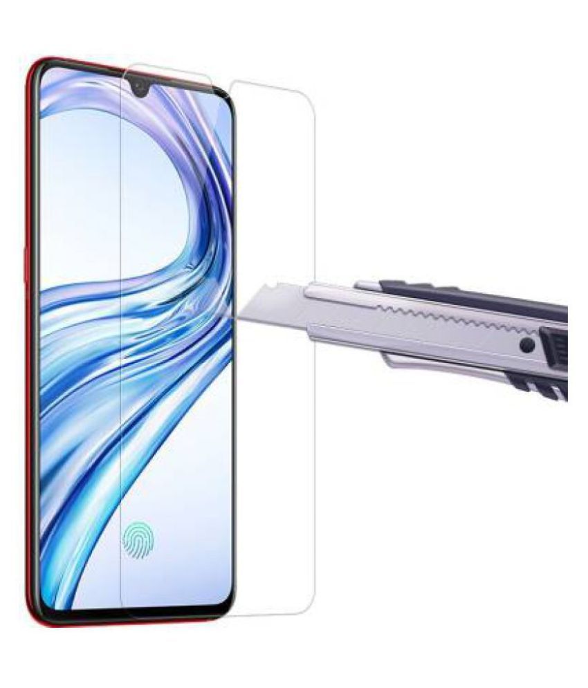 Vivo Y91 Tempered Glass Screen Guard By Glaze Full Glue With Precise Curve Edges Tempered 2861