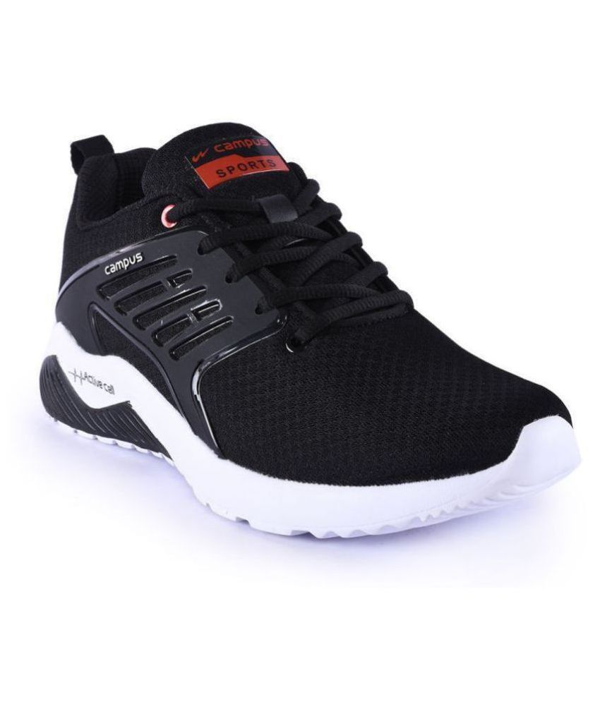Buy Campus CRYSTA Black Men's Sports Running Shoes Online at Best Price