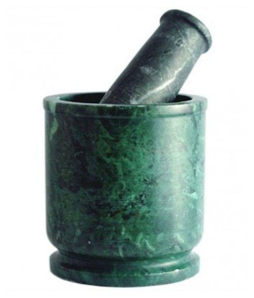     			Craft Marble Green khalbatta Okhli Masher (Mortar And Pestle Set)