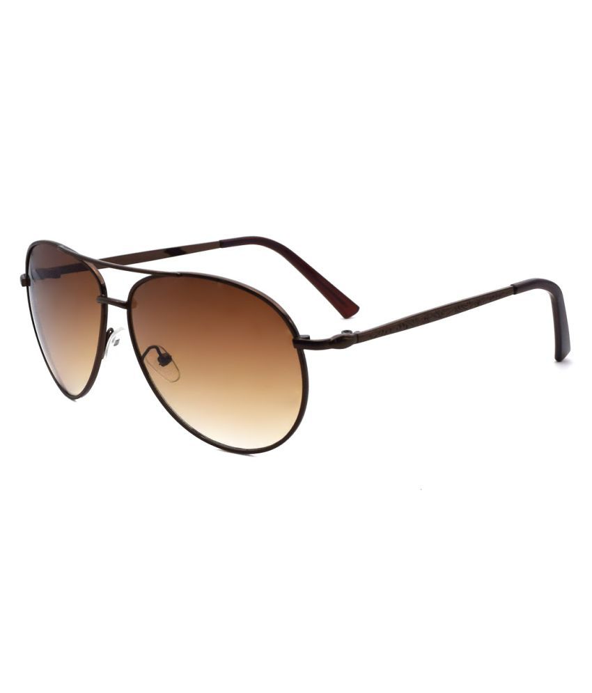     			Peter Jones - Brown Pilot Sunglasses ( Pack of 1 )