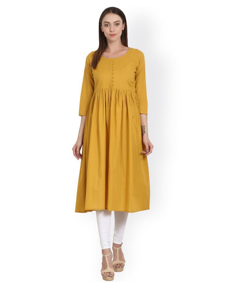 rayon frock kurti design