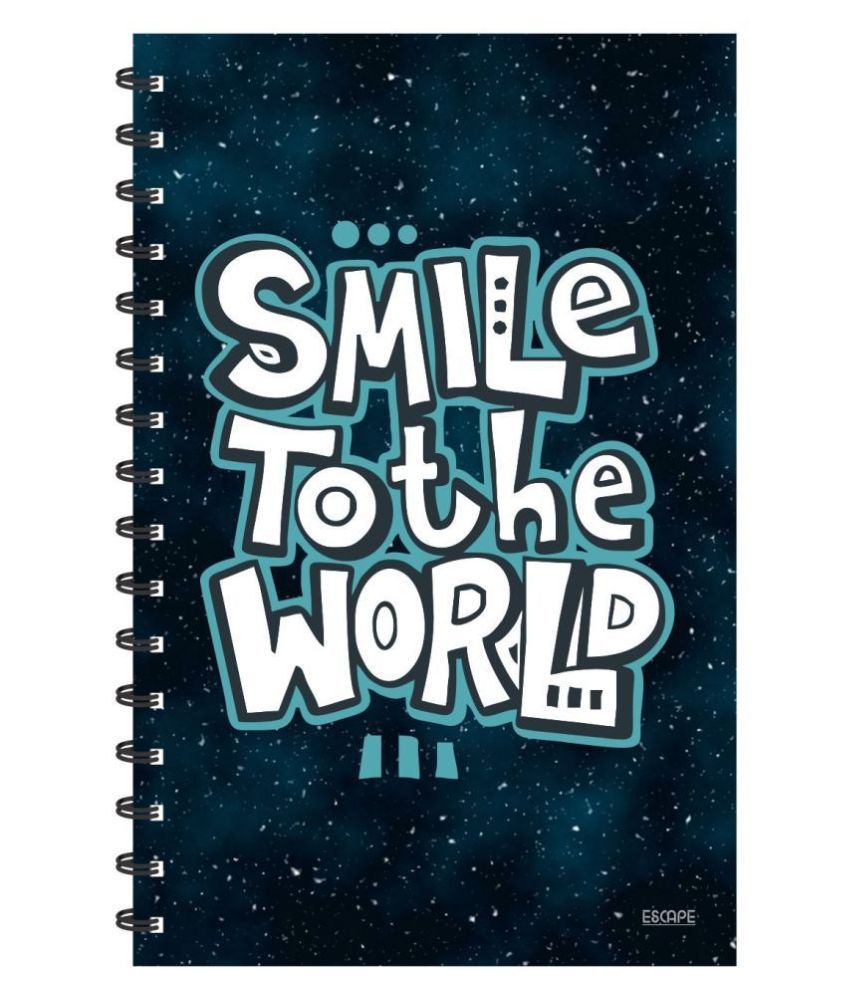     			Escape Smile To The World (Ruled) Designer Diary, Notebook, Notepad