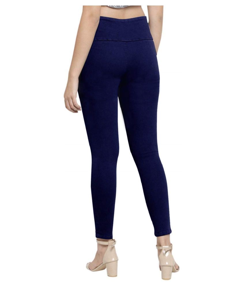 Buy FIYONA FASHION HUB Denim Jeggings - Blue Online at Best Prices in ...