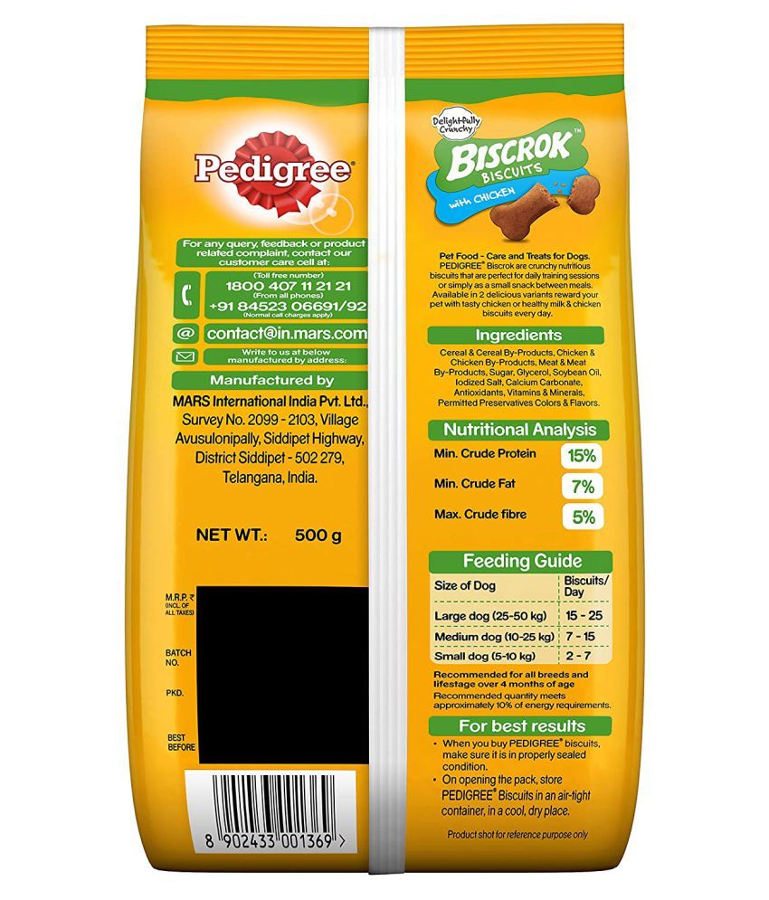 pedigree biscrok 500g